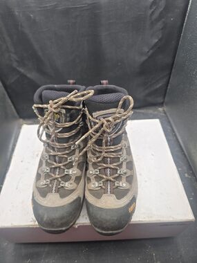 Asolo Brown and Black Women's Combat/Moto Boots